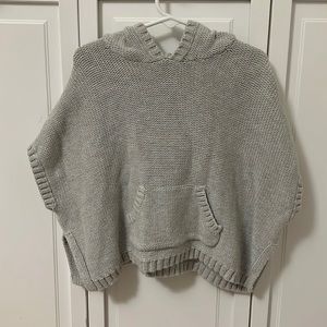 Old navy poncho sweater with ears